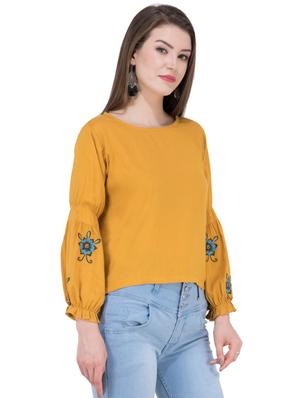 embroidered long sleeved top - 16282557 - Standard Image - 2