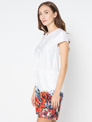 tie front printed romper - 16282883 - Standard Image - 2