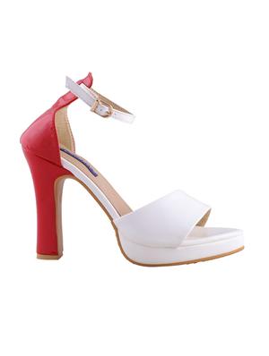 white ankle strap sandals - 16285081 - Standard Image - 2