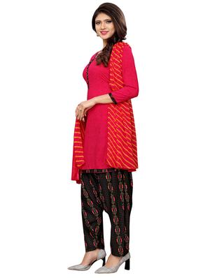 Printed salwar unstitched suit - 16285610 - Standard Image - 2