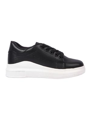 black lace-up sneakers - 16286082 - Standard Image - 2