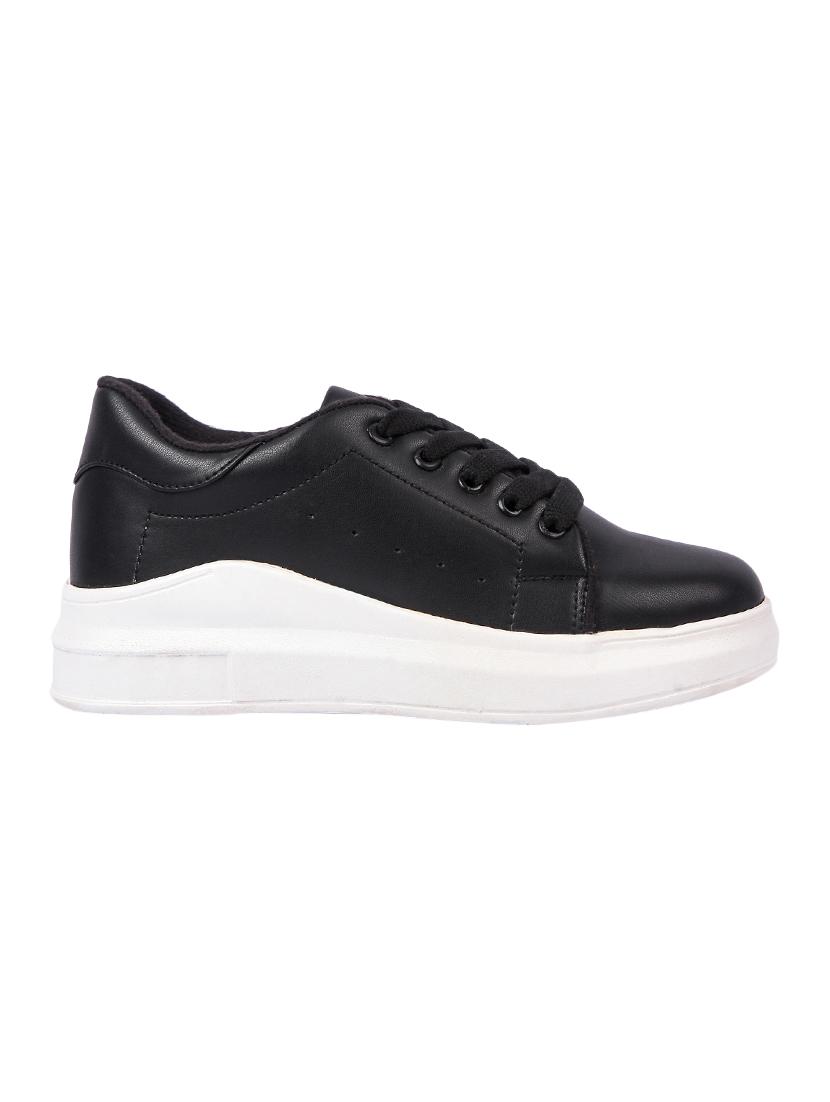 black lace-up sneakers - 16286082 - Zoom Image - 2
