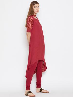 high-low kurta legging set - 16286140 - Standard Image - 2