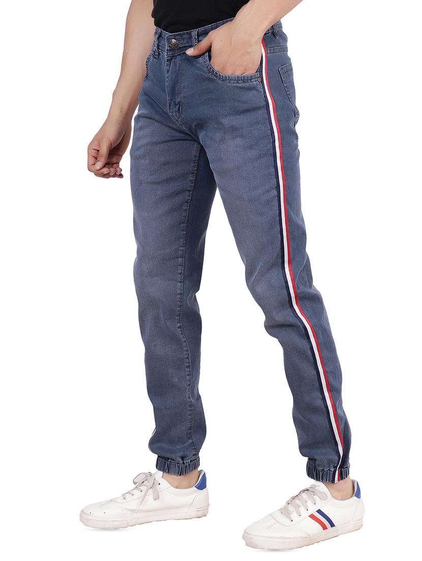 blue denim jogger - 16286415 - Zoom Image - 2