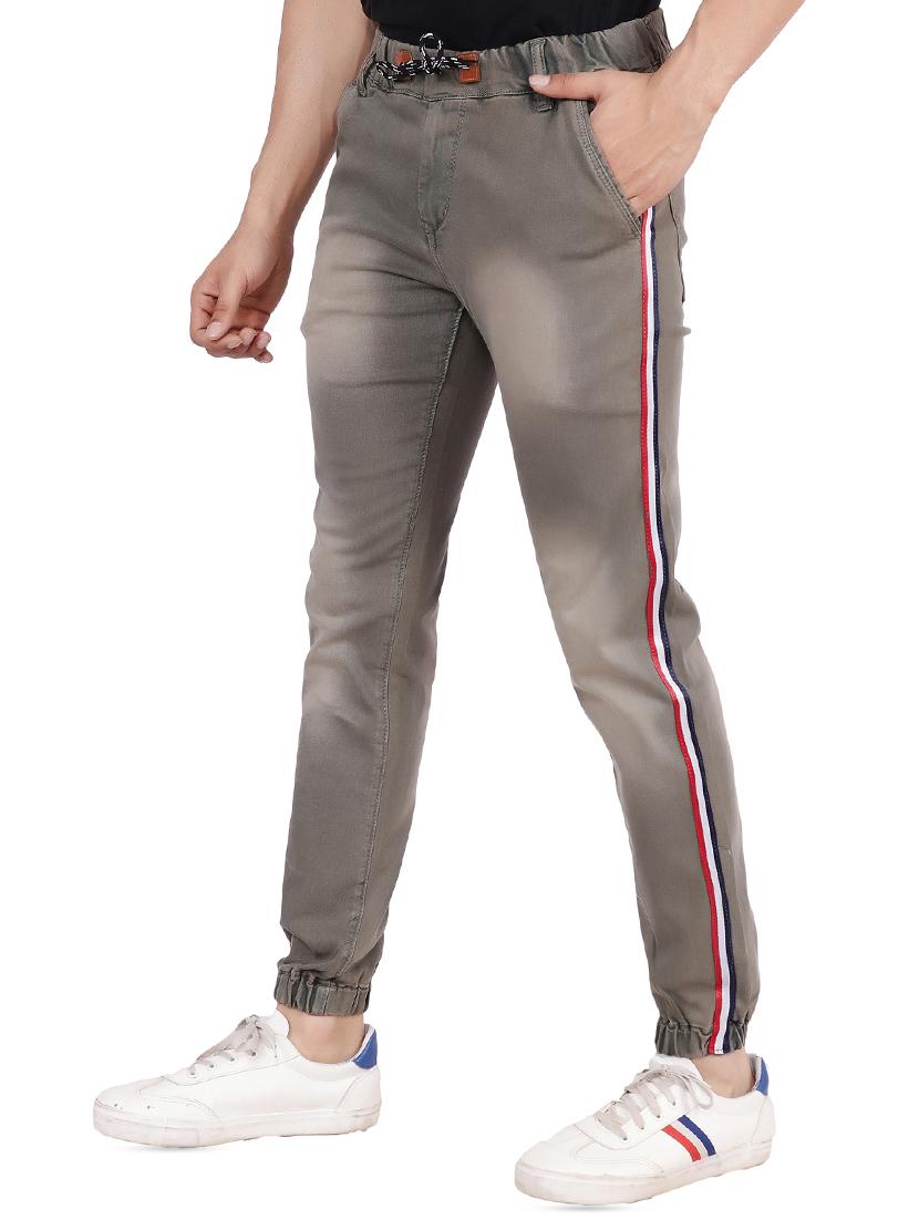grey denim joggers - 16286420 - Zoom Image - 2