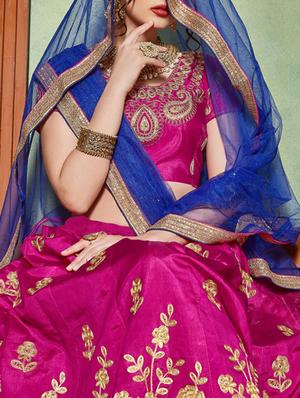 embroidered flared lehenga - 16287425 - Standard Image - 2
