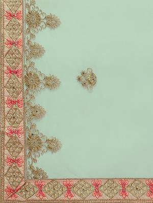 floral embroidered flared lehenga - 16287450 - Standard Image - 5