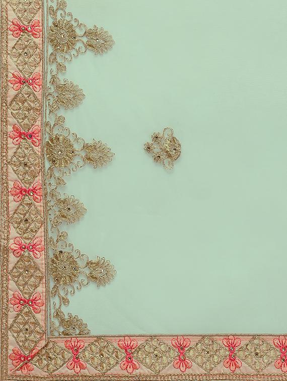 floral embroidered flared lehenga - 16287450 - Zoom Image - 5