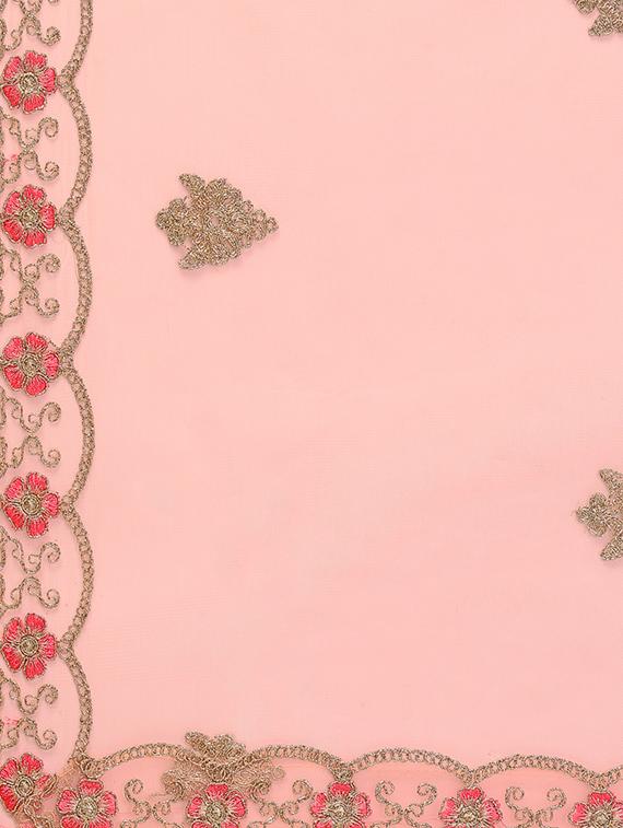 floral embroidered flared lehenga - 16287461 - Zoom Image - 5