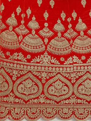 embroidered flared lehenga - 16287465 - Standard Image - 5
