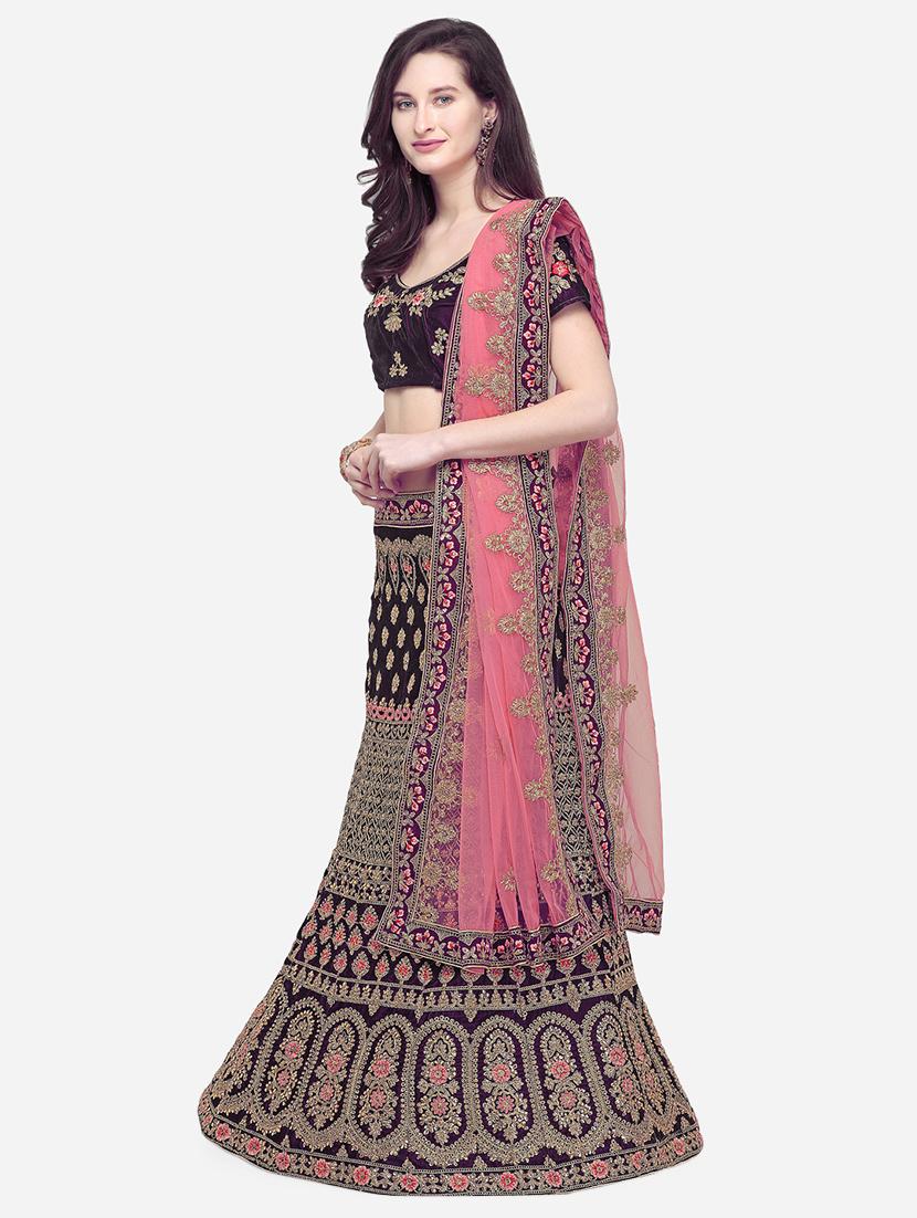 embroidered flared lehenga - 16287466 - Zoom Image - 2