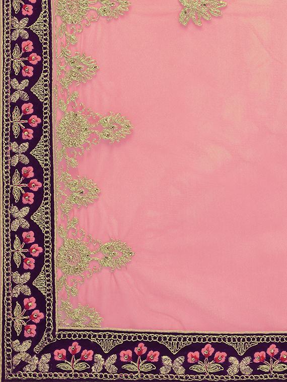 embroidered flared lehenga - 16287466 - Zoom Image - 5