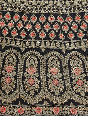 embroidered flared lehenga - 16287467 - Standard Image - 5