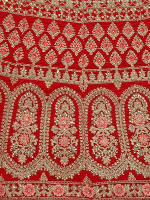 embroidered flared lehenga - 16287468 - Standard Image - 5