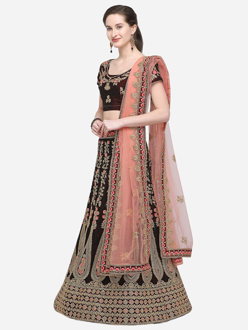 embroidered flared lehenga - 16287469 - Zoom Image - 2