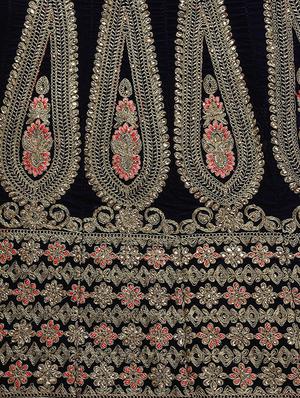 embroidered flared lehenga - 16287470 - Standard Image - 5