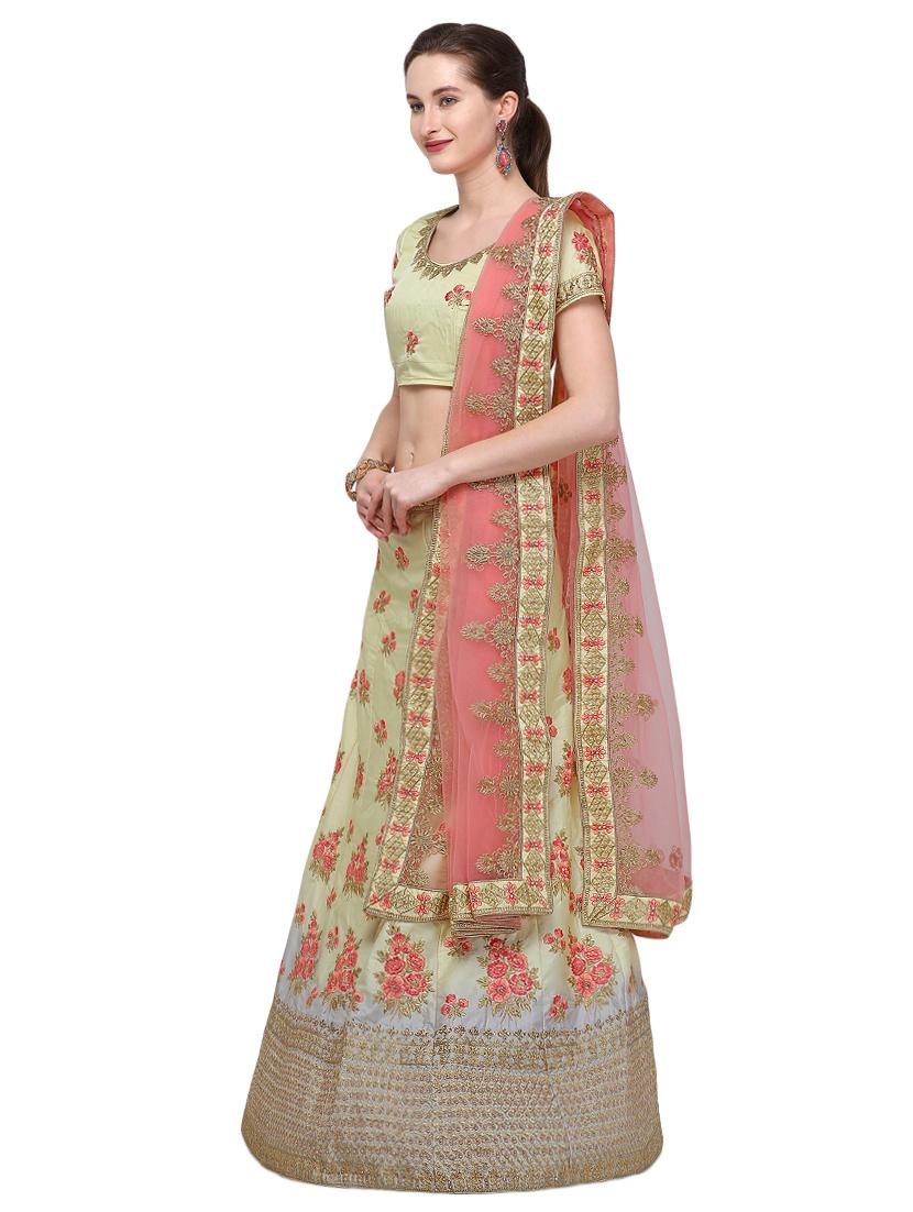 embroidered flared lehenga - 16287472 - Zoom Image - 2