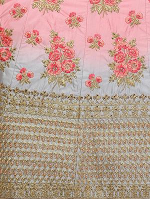 embroidered flared lehenga - 16287473 - Standard Image - 5