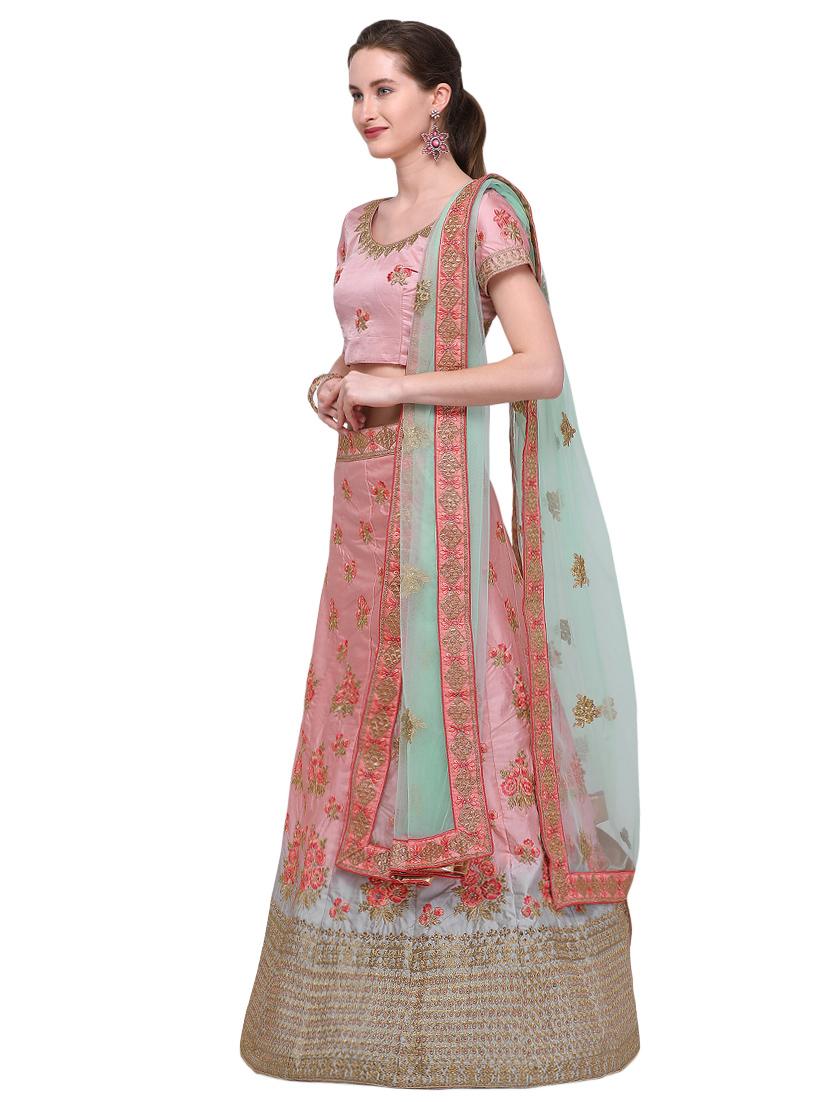 embroidered flared lehenga - 16287473 - Zoom Image - 2