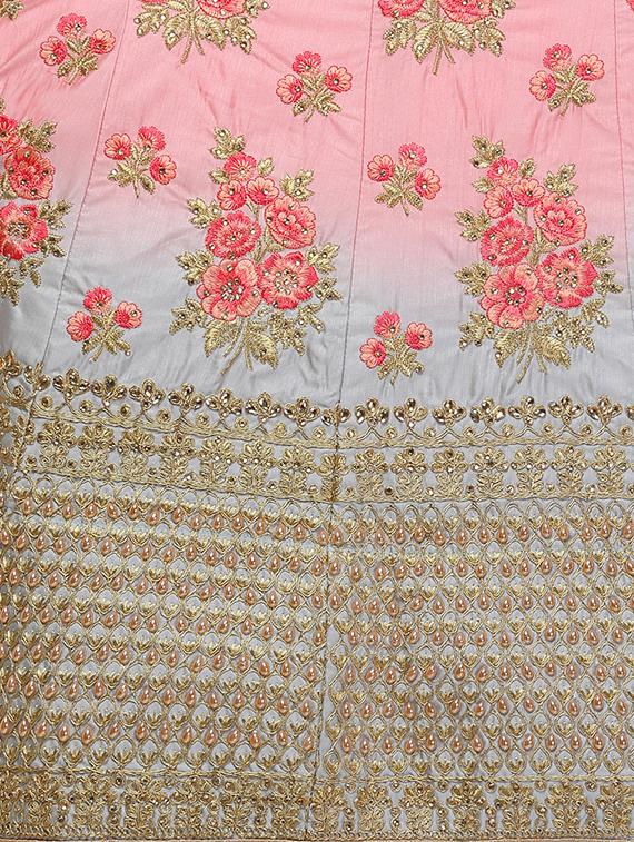 embroidered flared lehenga - 16287473 - Zoom Image - 5