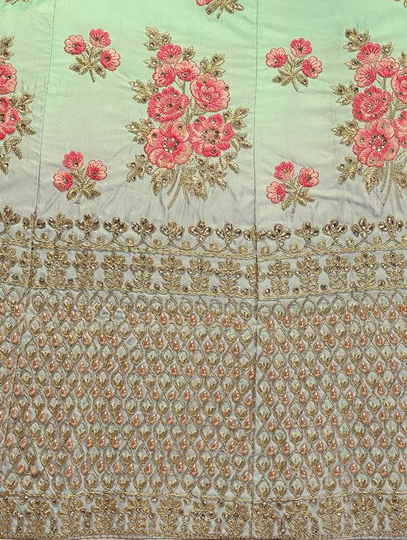 embroidered flared lehenga - 16287474 - Zoom Image - 5