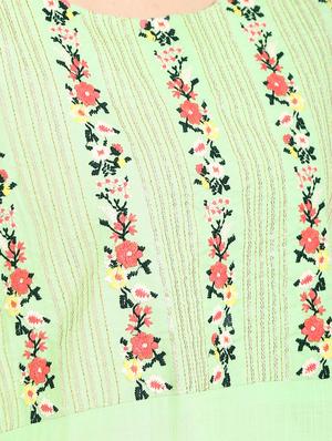 floral embroidered straight kurta - 16287693 - Standard Image - 5