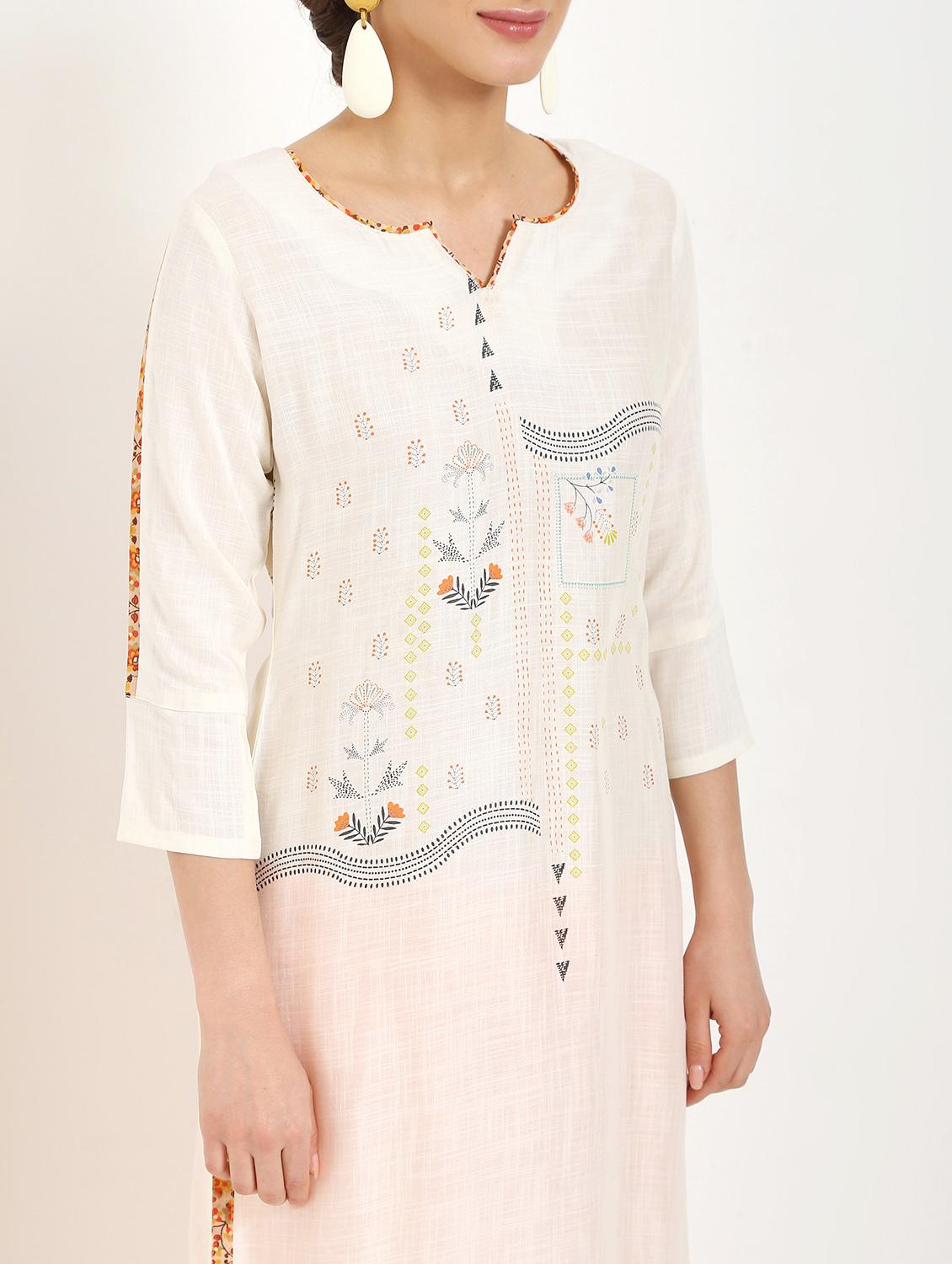 digital printed straight kurta - 16287699 - Zoom Image - 5