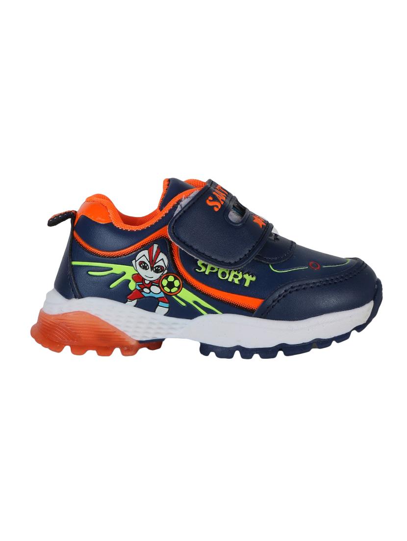 blue leatherette sports shoes - 16287789 - Zoom Image - 2
