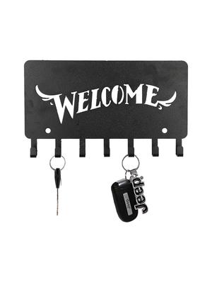 Sehaz Artworks Metel Wall Hooks for keys | 7 Hook Welcome Wall Rack Holder for Kitchen Utensil | Hat Rack - 16289605 - Standard Image - 2