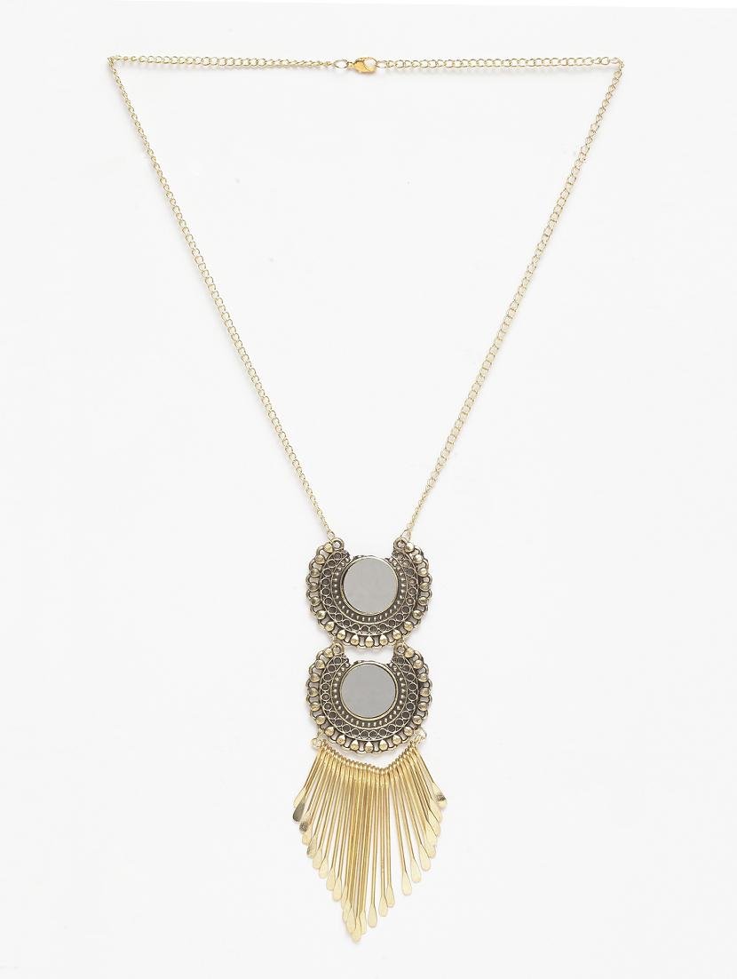 gold long necklace - 16289628 - Zoom Image - 2