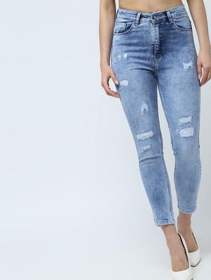 high rise stone washed jeans - 16289700 - Standard Image - 2