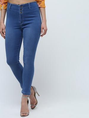 high rise stone washed jeans - 16289702 - Standard Image - 2