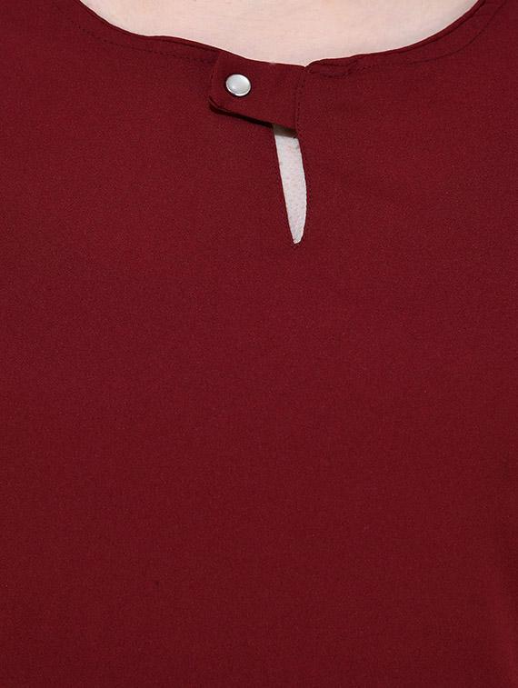 key hole neck short sleeved top - 16289724 - Zoom Image - 5