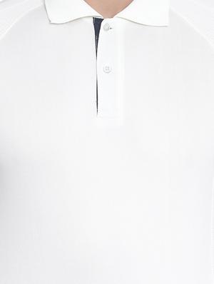 white polyester raglan t-shirt - 16289761 - Standard Image - 5