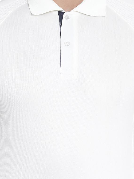 white polyester raglan t-shirt - 16289761 - Zoom Image - 5