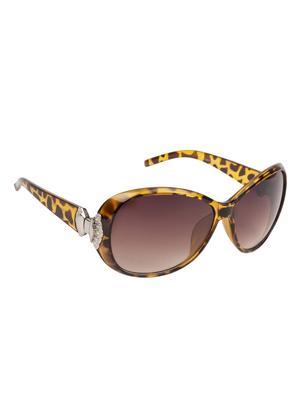 lof leopard over size full rim uv protected sunglasses for women - 16290131 - Standard Image - 2