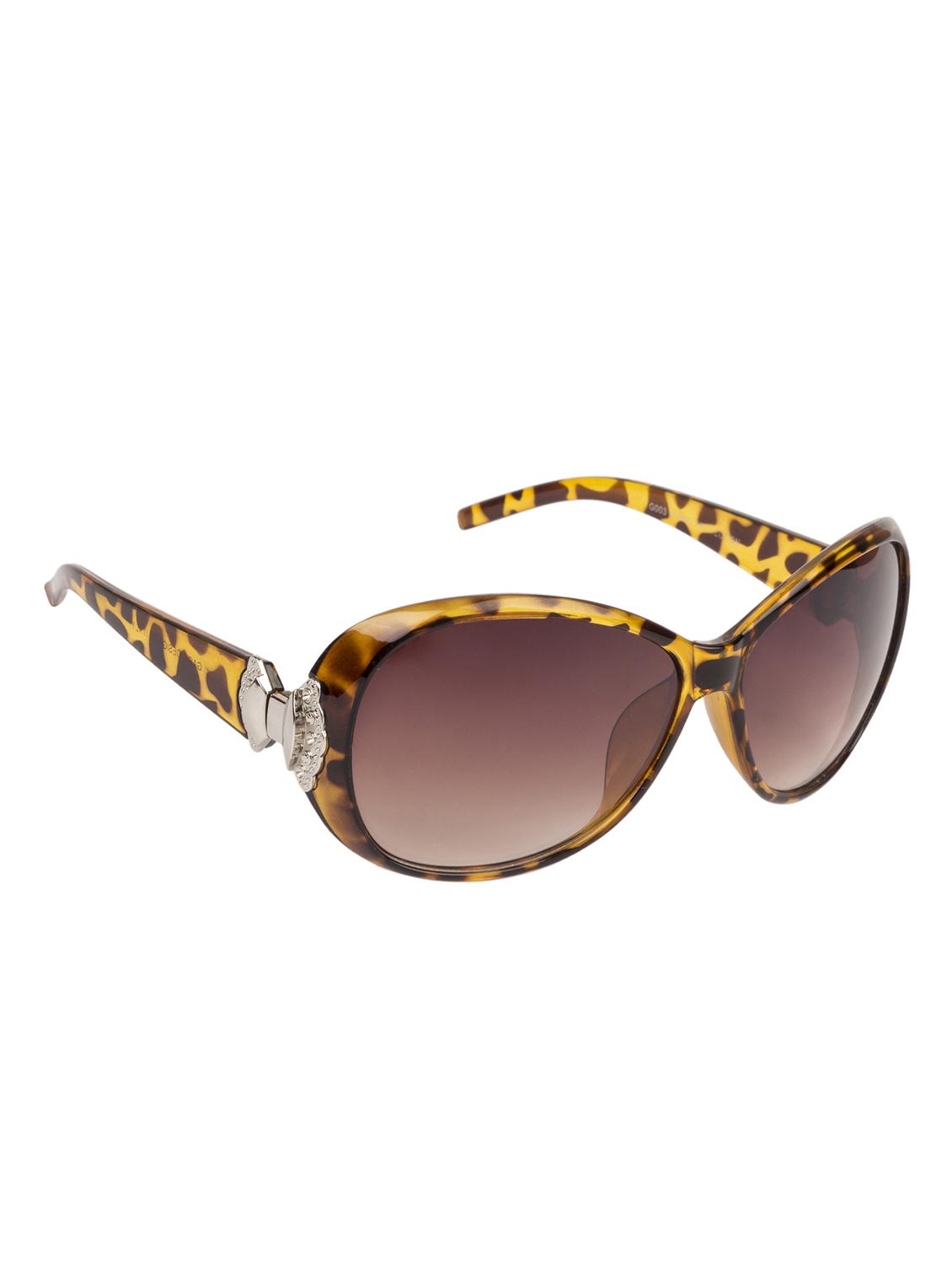 lof leopard over size full rim uv protected sunglasses for women - 16290131 - Zoom Image - 2
