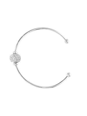 silver brass cuffs bracelet - 16290211 - Standard Image - 2