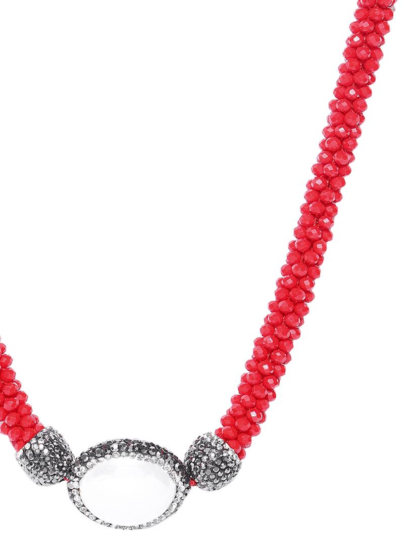 red brass statement necklace - 16290268 - Zoom Image - 2