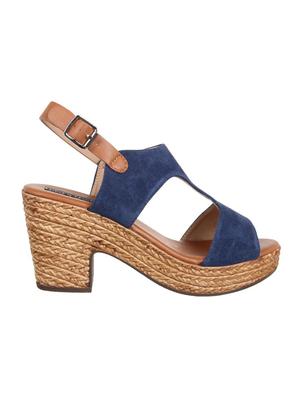 blue ankle strap sandals - 16290302 - Standard Image - 2