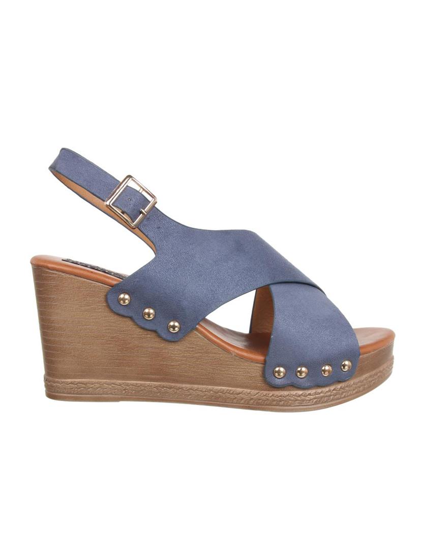 blue back strap wedges - 16290330 - Zoom Image - 2