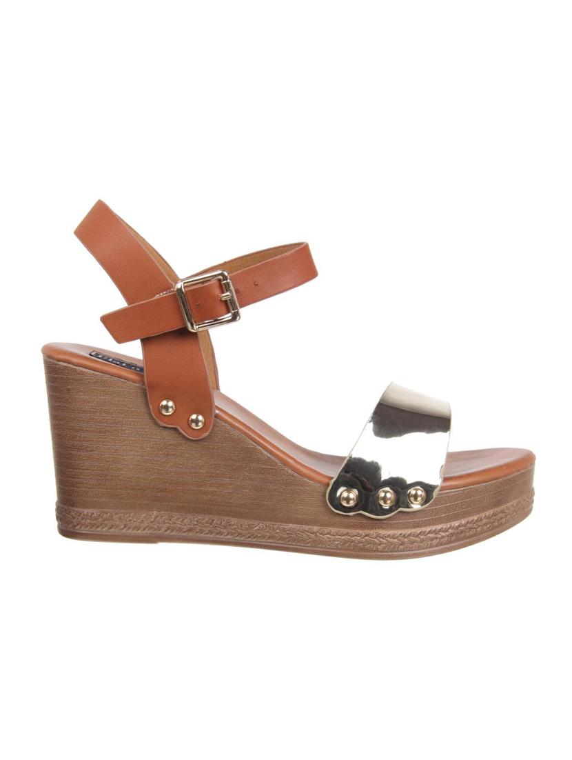 gold back strap wedges - 16290331 - Zoom Image - 2