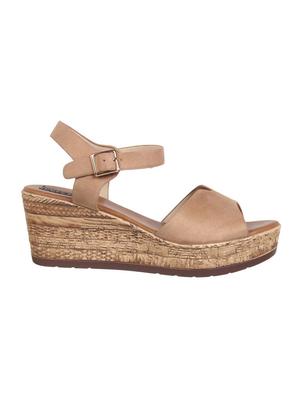 beige back strap wedges - 16290335 - Standard Image - 2