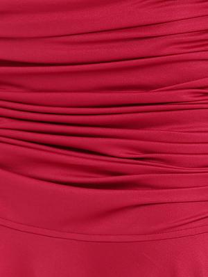 ruched detail drawstring skirt - 16291639 - Standard Image - 5