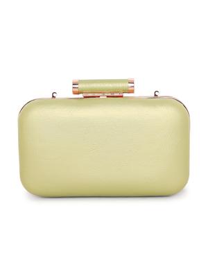 green leatherette (pu) regular clutch - 16292171 - Standard Image - 2