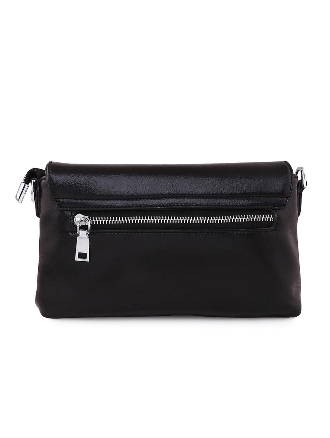 black leatherette (pu) regular sling bag - 16292263 - Zoom Image - 2