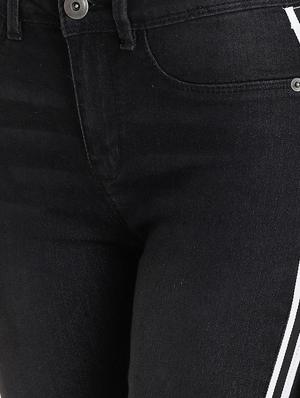 side tapped high rise jeans - 16293241 - Standard Image - 5
