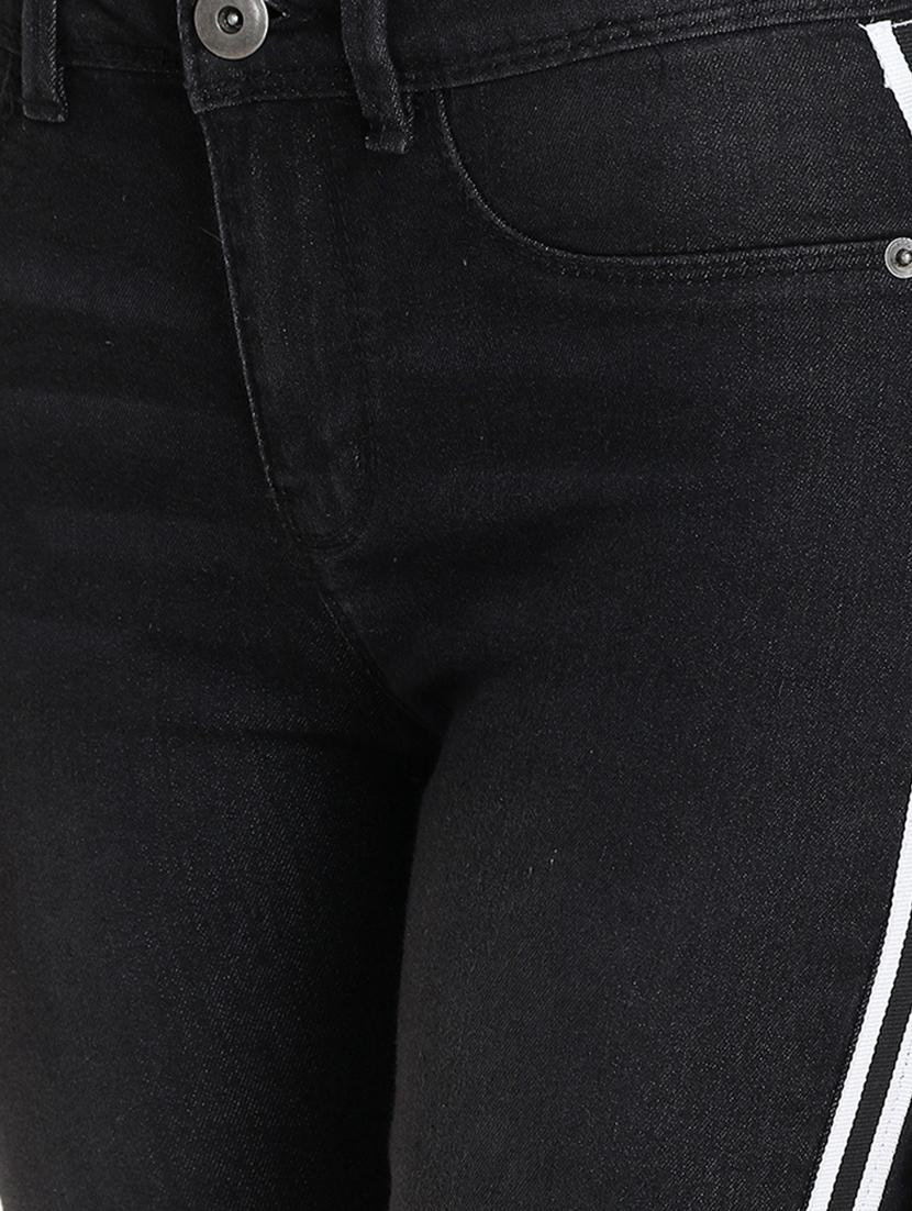 side tapped high rise jeans - 16293241 - Zoom Image - 5