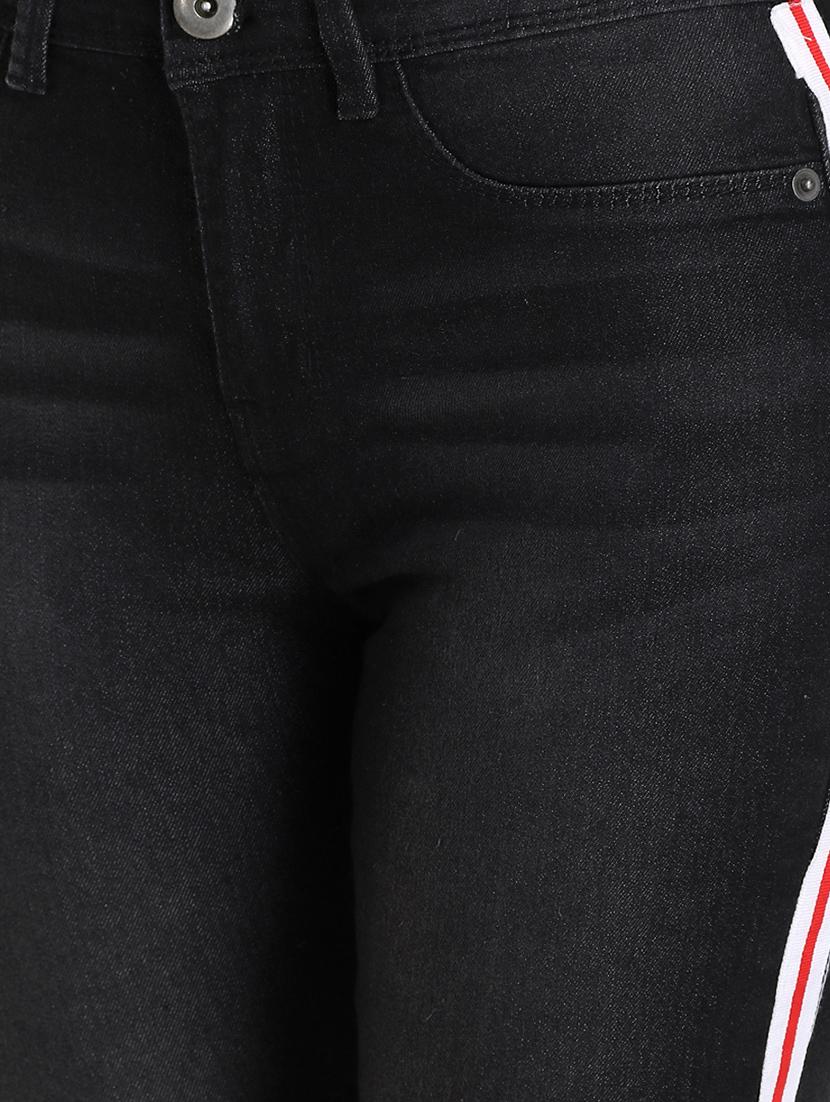 side tapped stone wash jeans - 16293243 - Zoom Image - 5