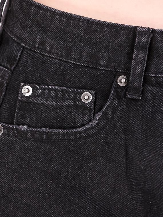 turn up hem denim shorts - 16293431 - Zoom Image - 5